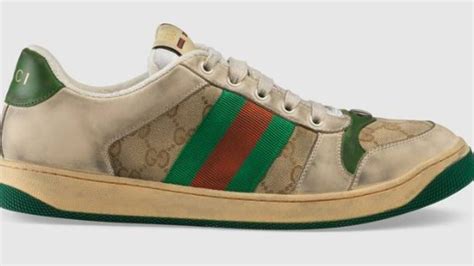 purposely dirty shoes|gucci dirty shoes.